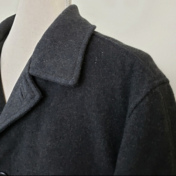 London Fog Wool Blend Coat Size Small Black - Picture 2 of 8